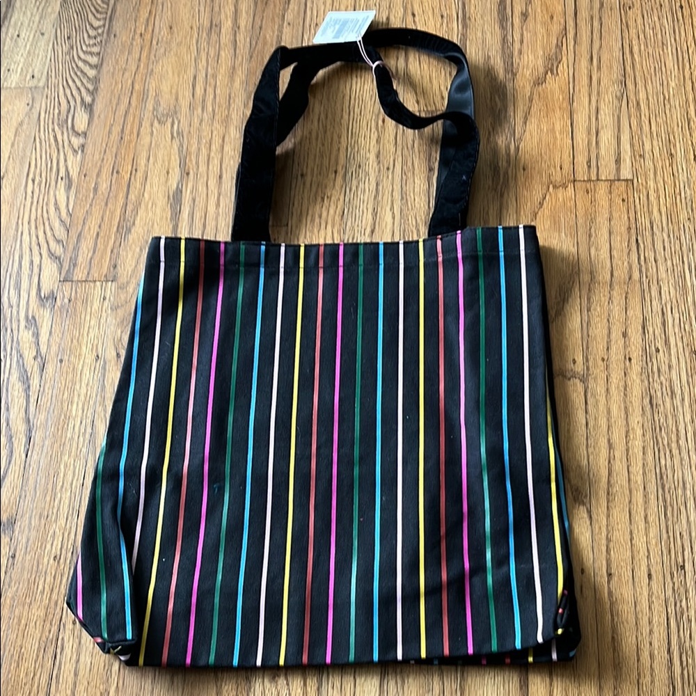 Striped Multicolor Tote Bag